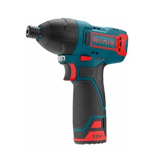 پیچ گوشتی شارژی ضربهای رونیکس براشلس 12 ولت مدل 8104K