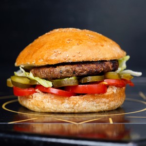 برگر ذغالی