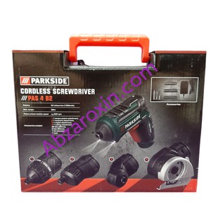 پیچ گوشتی شارژی ۴کاره پارکساید مدل PAS 4 C4