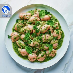 جوجه کباب سینه برنیز سبز