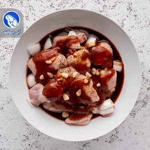 جوجه کبابی ران با استخوان دودی باربیکیو