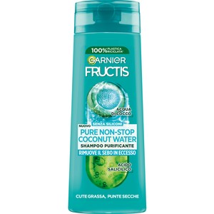 شامپو سر گارنیر Fructis حاوی آب نارگیل مناسب پوست سر چرب و موهای خشک 250 میل