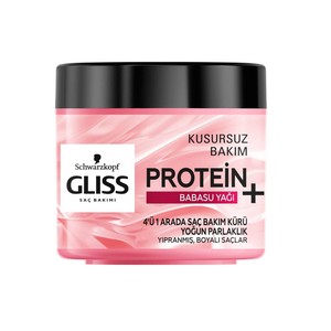 ماسک مو 4 در 1 گلیس پروتئین مخصوص موهای رنگ شده و آسیب دیده 400 میل