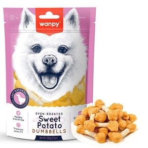 تشویقی سگ ونپی طعم سیب زمینی شیرین  مدل دمبلی رژیمی -100 گرم