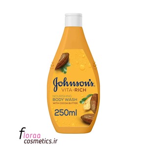 شامپو بدن جانسون مدل COCOA BUTTER روغن بادام حجم ۲۵۰میل