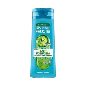 شامپو ضد شوره سم زدای گارنیر Fructis حاوی عصاره پوست لیمو و سالیسیلیک اسید مناسب موهای چرب 250 میل