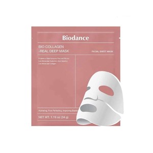 ماسک ورقه ای بیو کلاژن صورتی بایودنس بسته 1 عددی اصلی