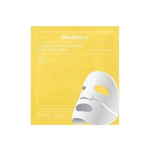 ماسک ورقه ای روشن کننده بایودنس زرد حاوی نیاسینامید بسته 1 عددی