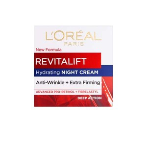 کرم ضد چروک و سفت کننده شب لورال Loreal Revitalift Night Cream حجم 50 میل