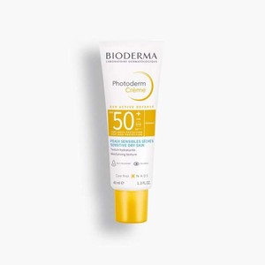 ضد آفتاب بایودرما فتودرم بی رنگ پوست خشک و حساس Bioderma Photoderm Creme Spf 50 Sensitive Dry Skin حجم 40 میل