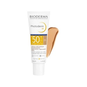 ضدآفتاب بایودرما فتودرم M رنگی Light و ضدلک +Bioderma Photoderm M Blue Light SPF50 حجم 40 میل