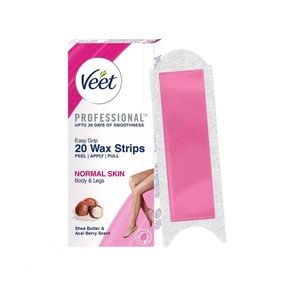 وکس بدن ویت Veet  مخصوص پوست معمولی با کره شی و رایحه توت آکای تعداد 20 عدد