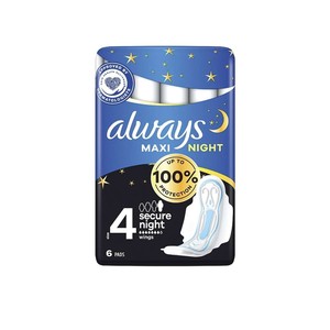 نوار بهداشتی الویز مدل MAXI NIGHT سایز 5 بسته 6 عددی