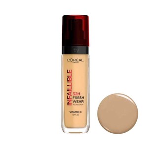 کرم پودر لورال اینفیلبل FRESH WAEAR شماره 120 رنگ WARM DORE حجم 30 میل