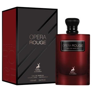 ادکلن الحمبرا مدل اوپرا رژ رایحه ایو سن لورن بلک اوپیوم اور رد حجم 100 میل