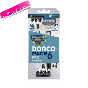 تیغ اصلاح مردانه 6 لبه مدل PACE6 SXA100F دورکو 3 عددی