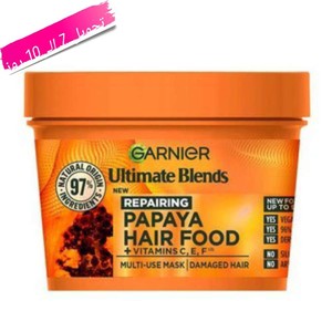 ماسک مو ترمیم کننده گارنیر Garnier عصاره پاپایا حجم 400 میل