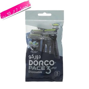 خودتراش دورکو سه تیغ مدل PACE 3 DISPOSABLE بسته 5 عددی