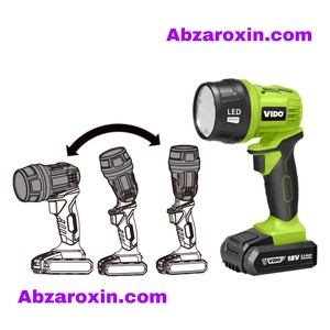 چراغ قوه شارژی 18 ولت تک باطری ویدو مدل WD046610180