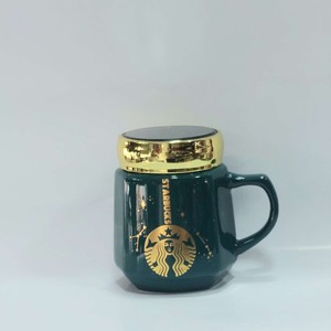 ماگ درب آینه ای درب طلایی استارباکس