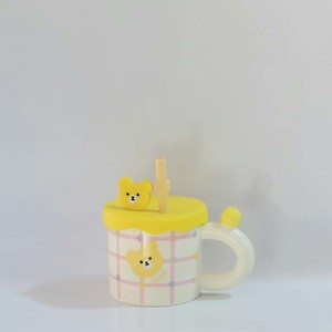 ماگ درب و نی سیلیکونی خرس