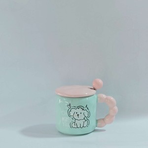 ماگ درب قاشق دار سگ فانتزی (هاپو )