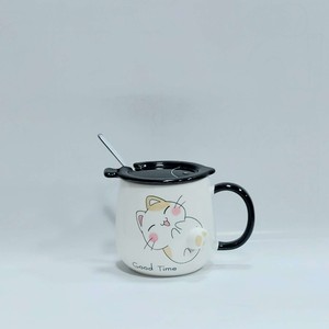 ماگ درب قاشق دار گربه