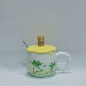 ماگ درب قاشق دار عروسک سیلیکونی