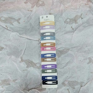 پک اقتصادی گیره تق تقی باکیفیت خوب رنگ پاستیلی مات