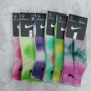 جوراب آبرنگی نیم ساق باکیفیت پنبه نایک