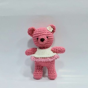 عروسک خرس دنسر (رقاص ) بافتنی کاموا