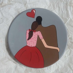 دیوار سفالی قطر 20سانت عشق (روز عشق .تولد .سالگرد)