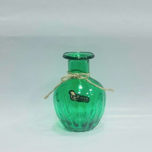 گلدان شیشه ای رنگی مدل خمره ای