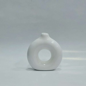 گلدان  دونات سفال لعاب دار