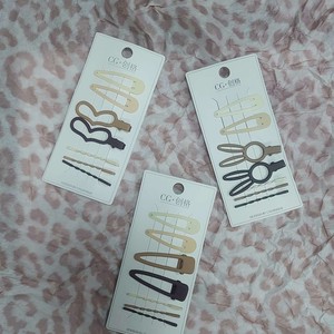 پک گیره سنجاق تق تقی رنگ نود 3مدل (قلبی .خرگوشی.انبری )