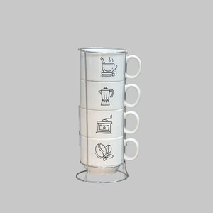 شات آسانسوری استند دار سرامیکی طرح ccoffeeکیفیت خوب