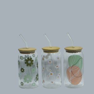 لیوان اسموتی طرح دار