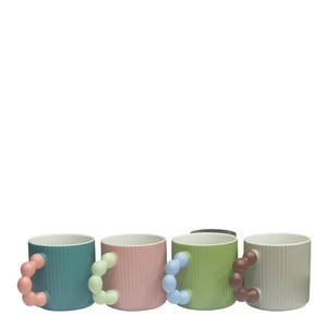 ماگ سرامیکی شیاردار دسته حلقه ای  مات کیفیت خوب (بدون جعبه ) (ارسال فوری  به کل کشور ) (تخفیف دار برای روز مادر .شب یلدا)