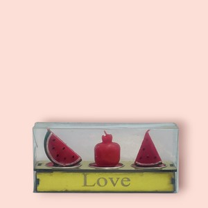 شمع یلدایی 1 پک 3عددی (هندوانه .انار) کیفیت معمولی (ارسال فوری به کل کشور)