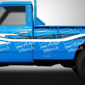 خط برچسبی وانت نیسان آبی طرح هشت پا
