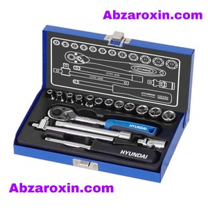 جعبه بکس 1/4 اینچ 17 پارچه تایوانی هیوندای مدل HT-9117