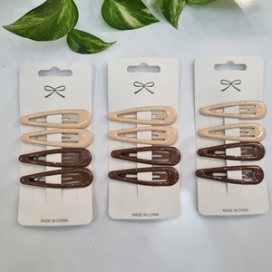 گیره مو تق تقی رنگی کارت 4 عددی