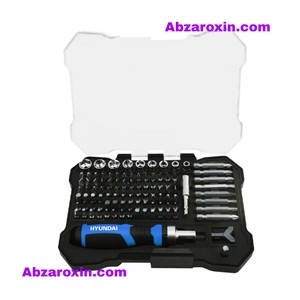 ست سر پیچ گوشتی 105 پارچه هیوندای مدل HC-105B