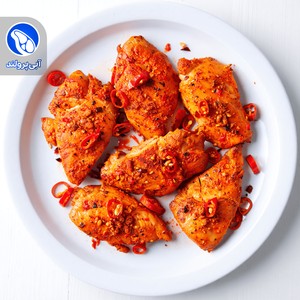 شنیسل ران مرغ اسپایسی با پودر سوخاری