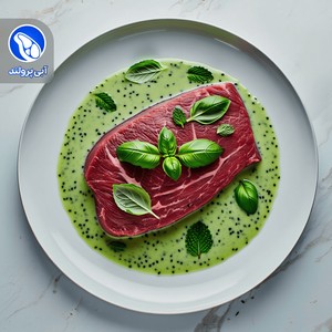 استیک گوشت سبزیجات معطر