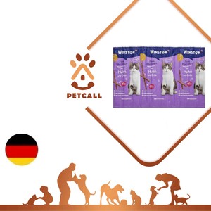 تشویقی مدادی وینستون گربه طعم مرغ و اردک (Winston Sausages with Chicken & Duck)