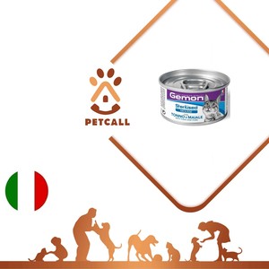 کنسرو مونژه گمون گربه طعم ماهی تن و خوک (Gemon Sterilised Mousse with Tuna and Pork)