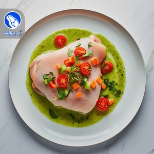 استیک ران مرغ سبزیجات معطر