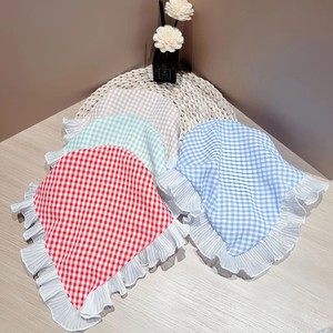 تل مو  دستمال سر چهارخانه چین دار وارداتی