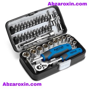 جعبه بکس 38 پارچه 1/4 اینچ تایوانی نووا مدل 7303